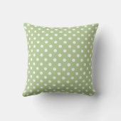 Polka Dot Pillow in Margarita Green (Back)