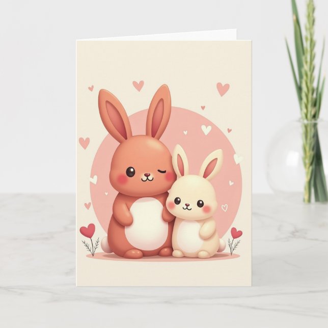 Polka Dot Plush Friends Card (Front)