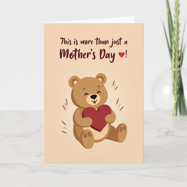 Polka Dot Plush Love Card (Front)