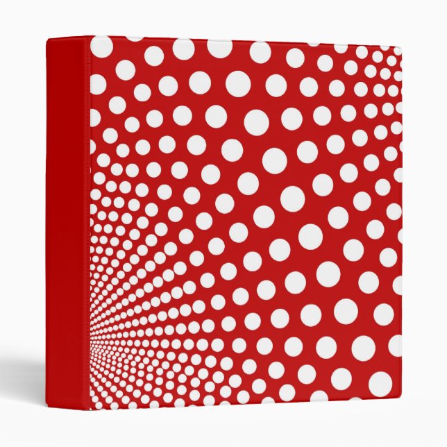 Polka Dot Pop Art Retro Binder (Front/Spine)