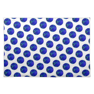 Polka Dot Precision: The Blue Lawn Bowl Cloth Placemat