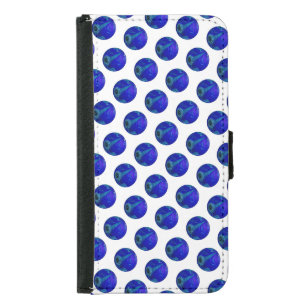 Polka Dot Precision: The Blue Lawn Bowl Samsung Galaxy S5 Wallet Case