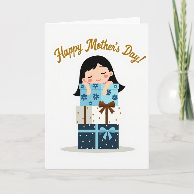 Polka Dot Present Card (Front)