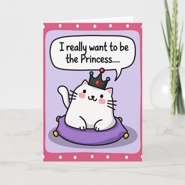 Polka Dot Princess Dream Card (Front)