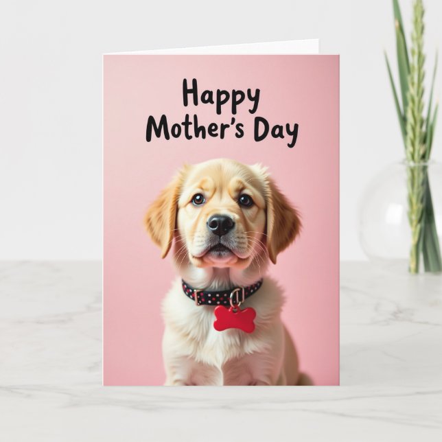 Polka Dot Puppy Love Card (Front)