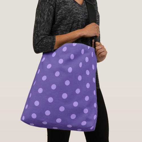 Polka Dot Purple Patterned Crossbody Bag