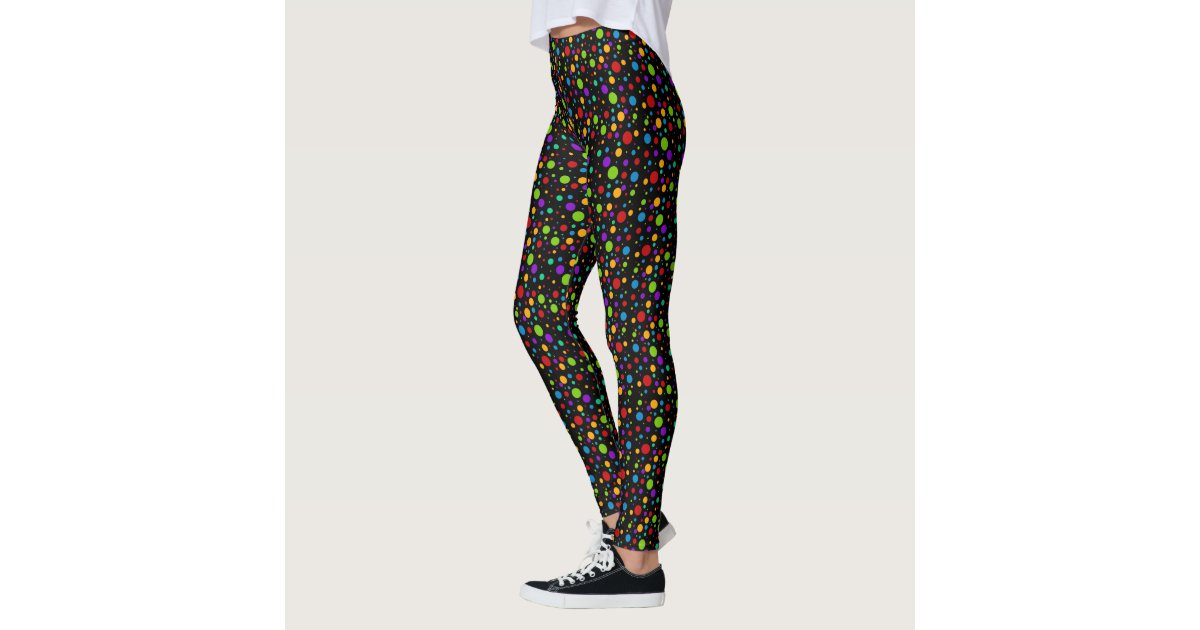 Polka Dot Rainbow Leggings | Zazzle