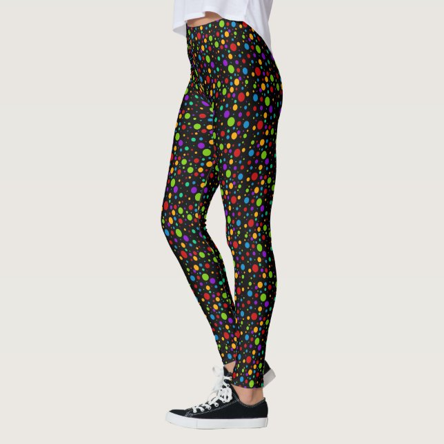 Polka Dot Rainbow Leggings (Left)