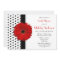 Polka Dot Red Daisy Bridal Shower Invitation