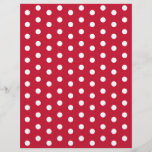 Polka Dot Red White Baby Scrapbook Paper at Zazzle