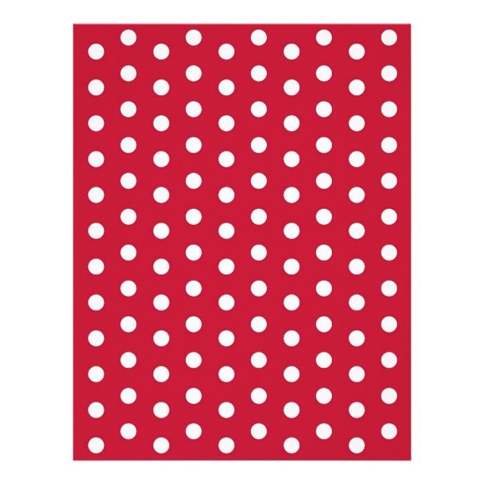 Polka Dot Red White Baby Scrapbook Paper Letterhead