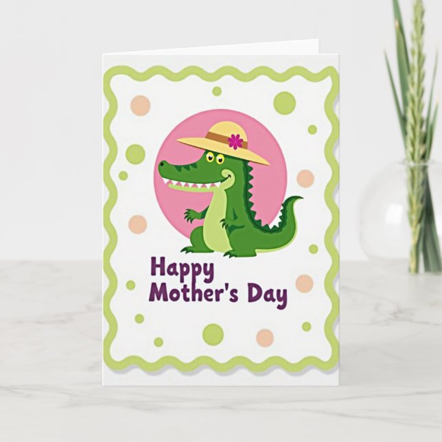 Polka Dot Reptile Friend Card (Front)