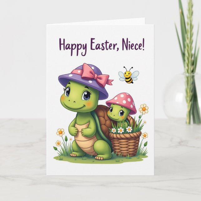 Polka Dot Reptiles Spring Card (Front)