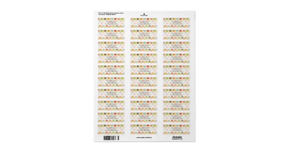 It's just a picture of Irresistible Polka Dot Mailing Labels This is a graphic of Irresistible Polka Dot Mailing Labels