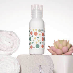 Polka dot reusable travel bottle hand lotion