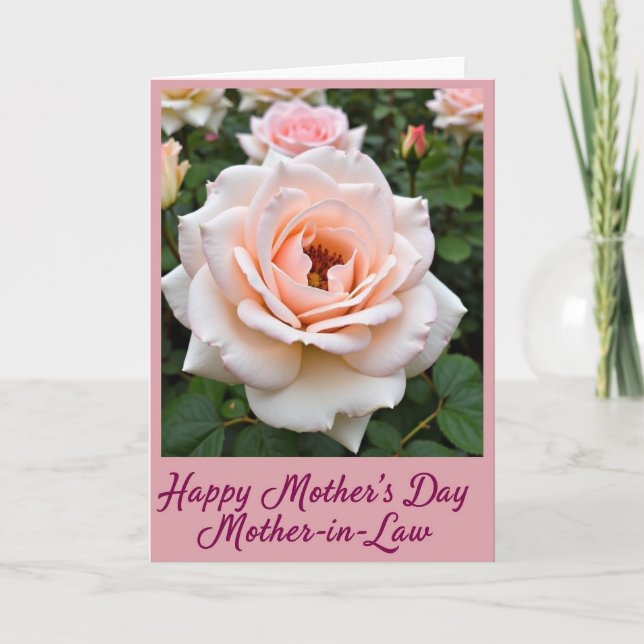 Polka Dot Rose Garden Card (Front)