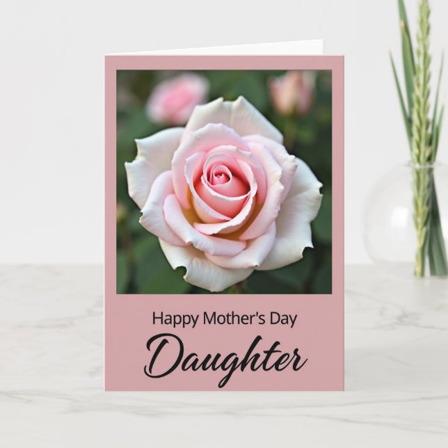 Polka Dot Rose Mothers Day Card (Front)