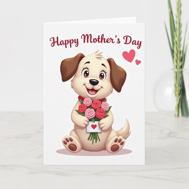 Polka Dot Roses Heartfelt Card (Front)