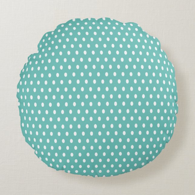 Polka Dot - Round Pillow (Front)