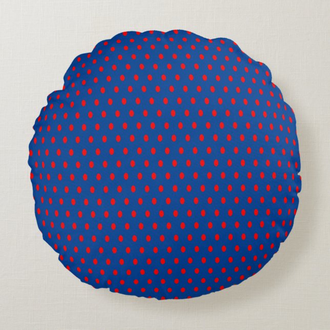 Polka Dot - Round Pillow (Front)