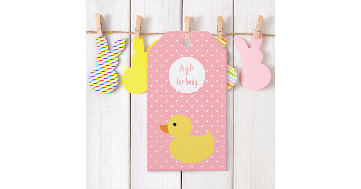 pink rubber duck baby shower