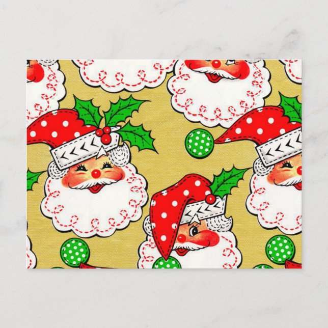 Polka Dot Santa | Postcards (Front)
