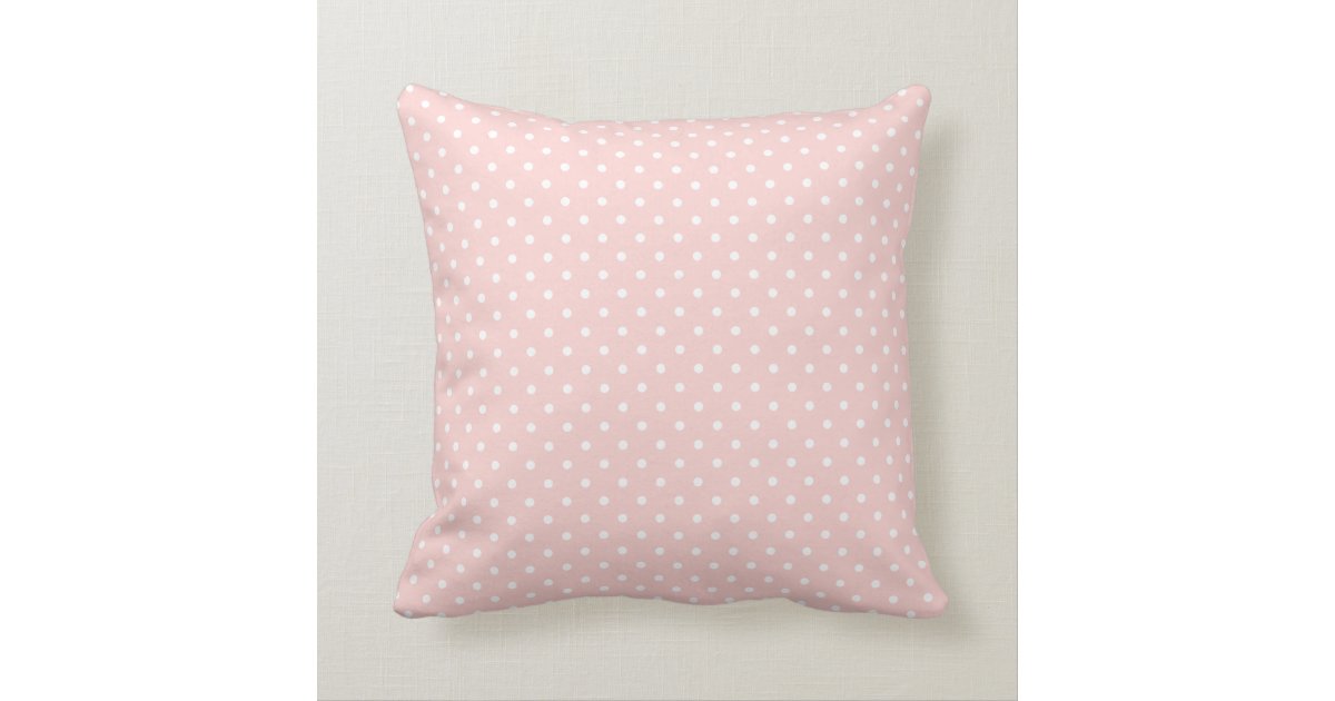 Polka Dot Scalloped Edge Custom Name Pillows | Zazzle