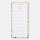 Polka Dot Shopping List Magnetic Notepad