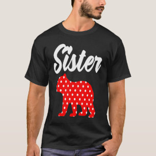 Polka Dot Sister Bear Big Sister Matching Family T-Shirt