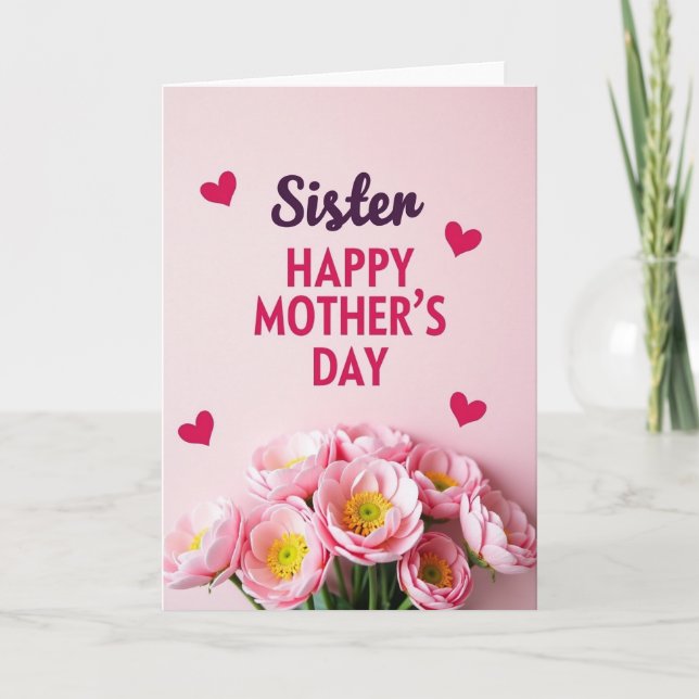 Polka Dot Sister Happy Day Card (Front)