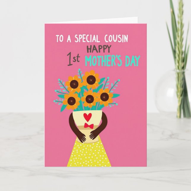 Polka Dot Skirt Mom Card (Front)