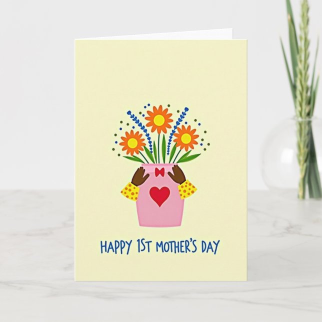Polka Dot Sleeves Mothers Day Card (Front)
