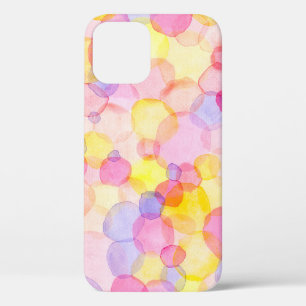 Polka Dot Splash: Colorful Watercolor iPhone 12 Case