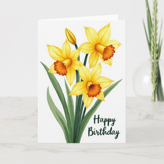 Polka Dot Spring Bloom Card (Front)