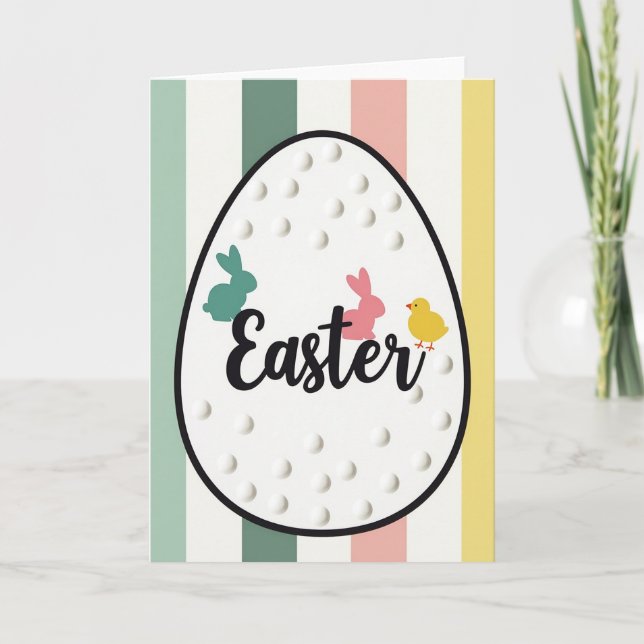 Polka Dot Spring Season Card (Front)