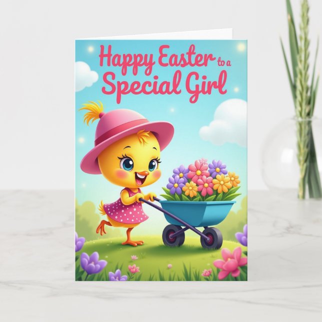 Polka Dot Springtime Fun Card (Front)