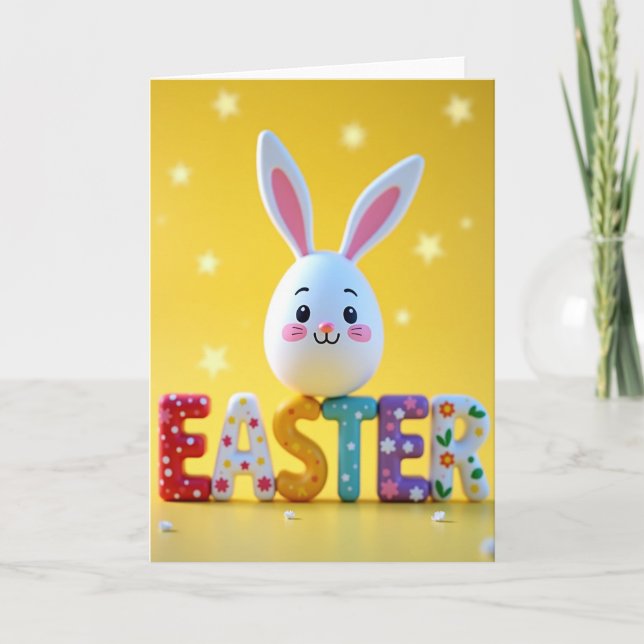 Polka Dot Springtime Joy Card (Front)