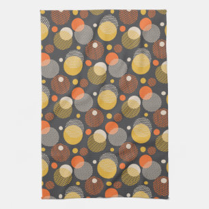 Polka Dot Stripe Pattern Kitchen Towel