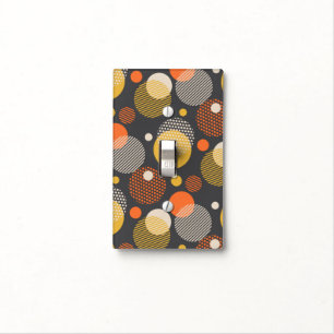Polka Dot Stripe Pattern Light Switch Cover