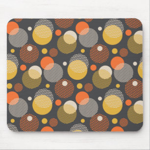 Polka Dot Stripe Pattern Mouse Pad