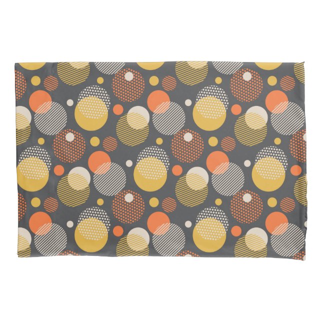 Polka Dot Stripe Pattern Pillow Case (Front-Left)