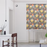 Polka Dot Stripe Pattern Sheer Curtains