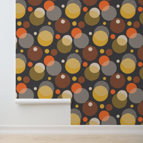 Polka Dot Stripe Pattern Wallpaper