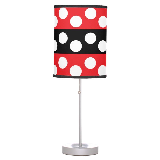 Polka Dot Stripes Table Lamp (Front)