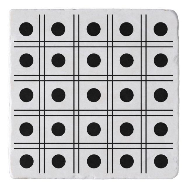 Polka Dot Stripes Trivet (Front)