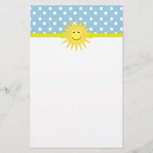 Polka Dot & Sunshine Stationary Stationery