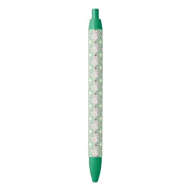 Polka Dot Teapot Pattern Pen (Front Vertical)