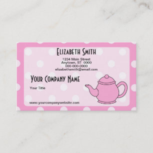 Polka Dot Teapot V4 Business Card