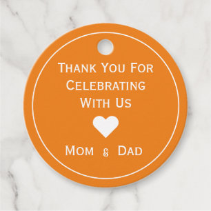 Polka Dot Thank You For Helping Us Celebrate Favor Tags
