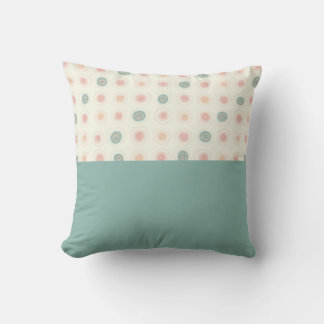 polka dot throw pillow